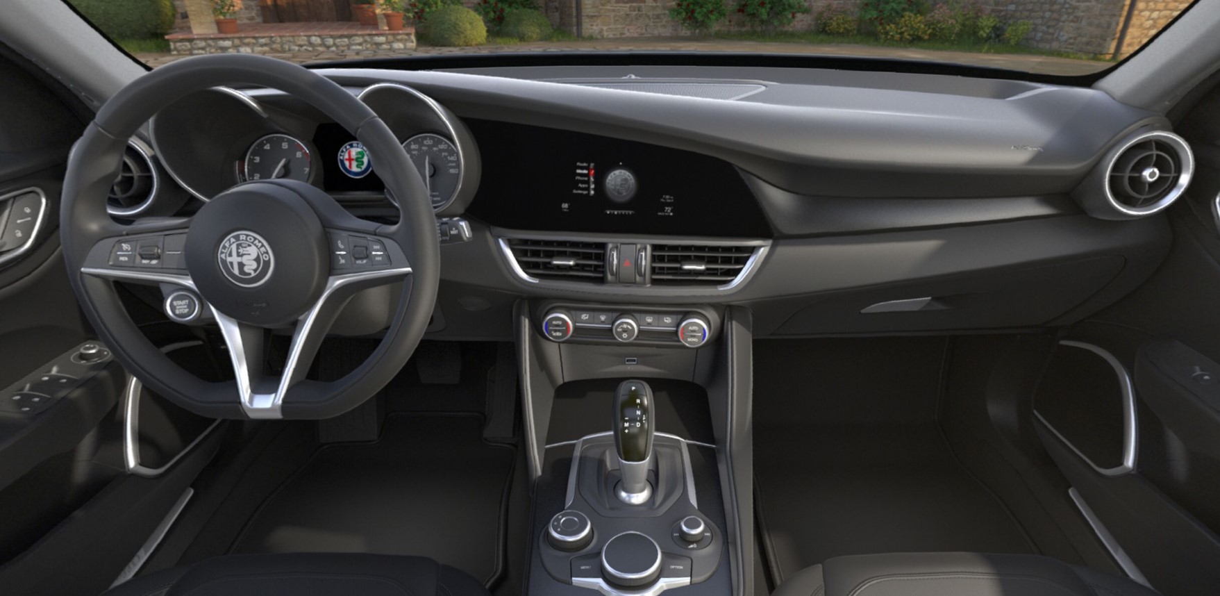 2018 Alfa Romeo Giulia Sport Black Leather Interior